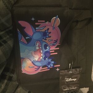 Disney Lilo and Stitch Lunch Cooler Hands Up Black
